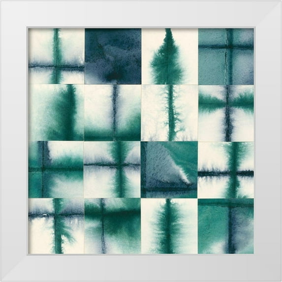 Lam, Vanna 20x20 White Modern Wood Framed Museum Art Print Titled - Evanesce II
