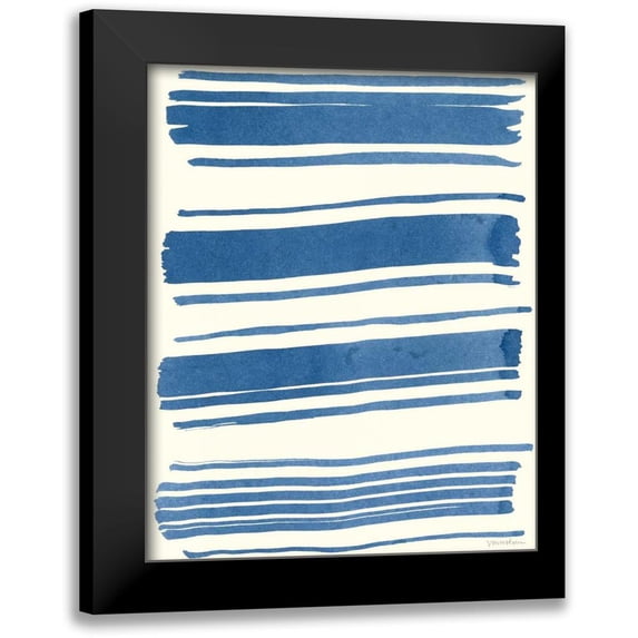Lam, Vanna 20x24 Black Modern Framed Museum Art Print Titled - Macrame Blue III
