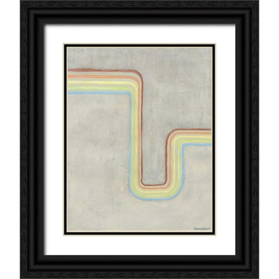 Lam, Vanna 20x24 Black Ornate Wood Framed with Double Matting Museum Art Print Titled - Retro Rhythm I