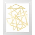 thumbnail image 1 of Lam, Vanna 20x24 White Modern Wood Framed Museum Art Print Titled - Golden Techno III, 1 of 4