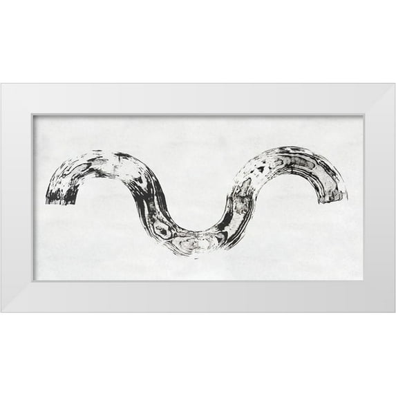 Lam, Vanna 24x14 White Modern Wood Framed Museum Art Print Titled - Endgrain IV