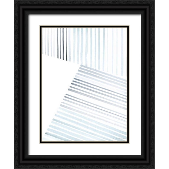 Lam, Vanna 25x32 Black Ornate Wood Framed with Double Matting Museum Art Print Titled - Manifold II