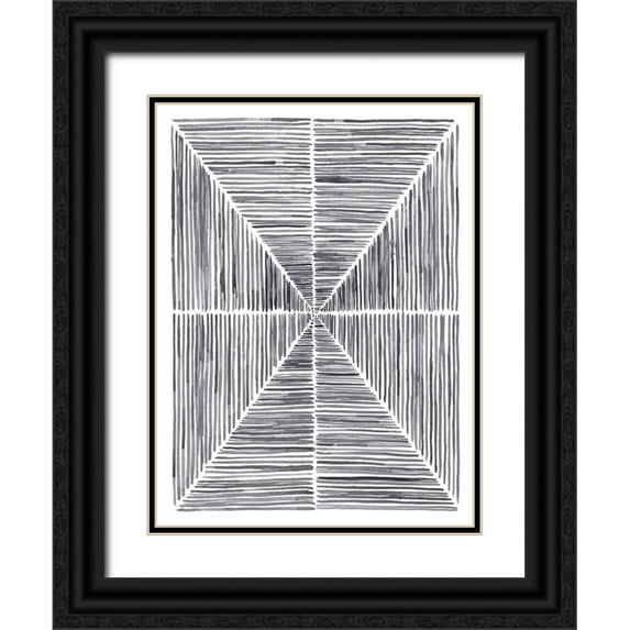 Lam, Vanna 25x32 Black Ornate Wood Framed with Double Matting Museum Art Print Titled - Vibrato I