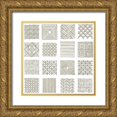 thumbnail image 1 of Lam, Vanna 26x26 Gold Ornate Wood Framed with Double Matting Museum Art Print Titled - Neutral Layouts I, 1 of 4