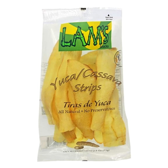Lam's Strips/High Quality Yuca/Cassava strips 2.5 oz (pack 24)
