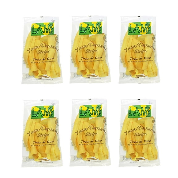 Lam's Strips/Yuca/Cassava Strips 2.5 oz (Pack of 6)