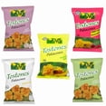 thumbnail image 1 of Lam's Tostones Variety Pack of 20 x 4oz, No Trans Fat, Gluten Free, 4-Salted, 4-Garlic-4-Sweet,4-Sweet Chilli,4-Lemon, Smashed Plantain Chunks, Thin and Crispy (Pack of 20, Variety), 1 of 9