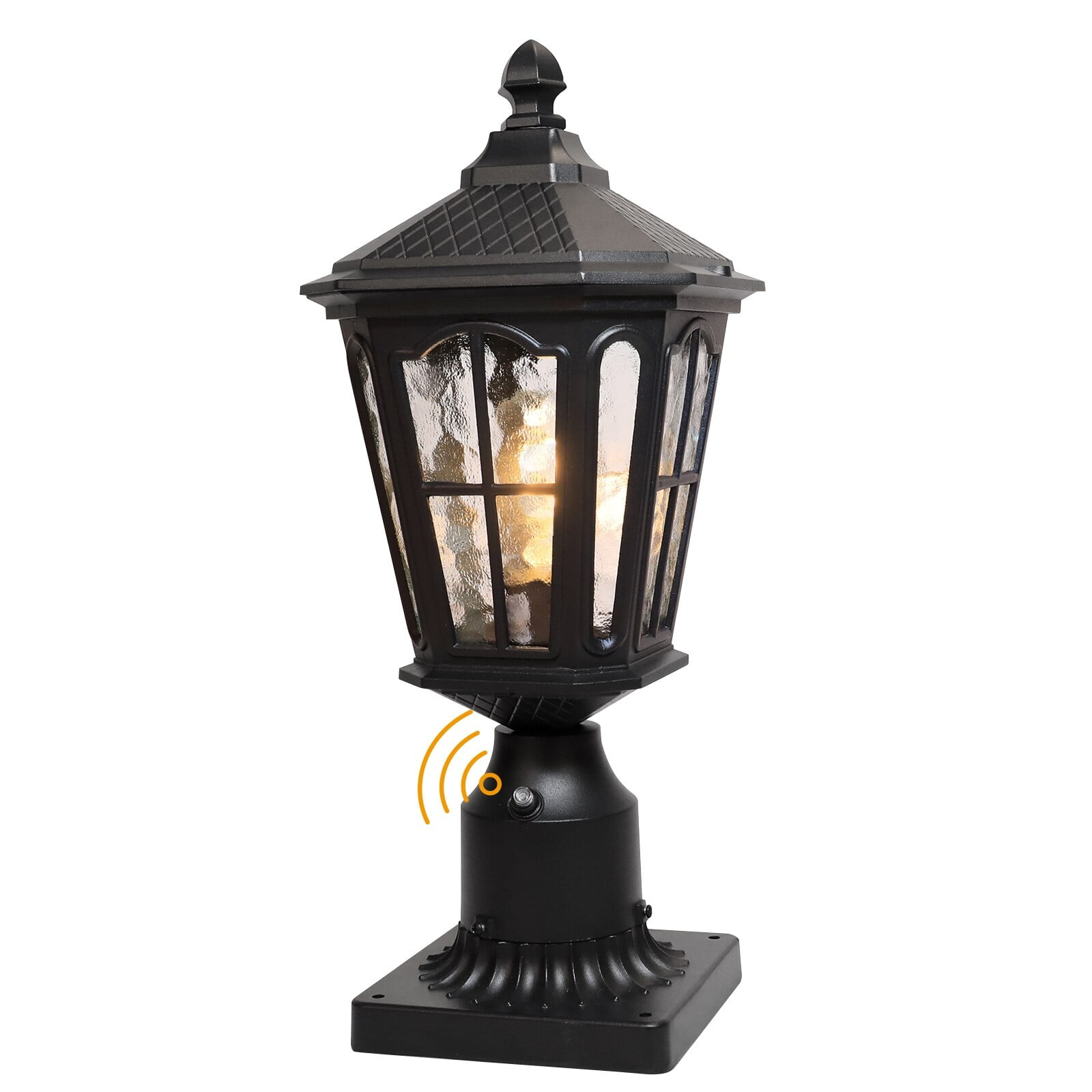 Matte Black LED Dusk to Dawn Outdoor Post Light