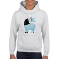 thumbnail image 1 of Lama Groom Fancy Tuxedo Hoodie Juniors - Youth Hoodie, White, Medium, 1 of 4