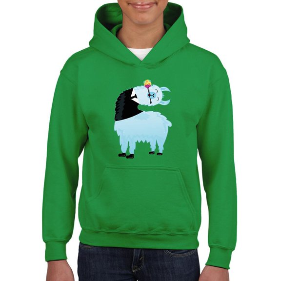 Lama Groom Fancy Tuxedo Hoodie Juniors -Image by Shutterstock, Small
