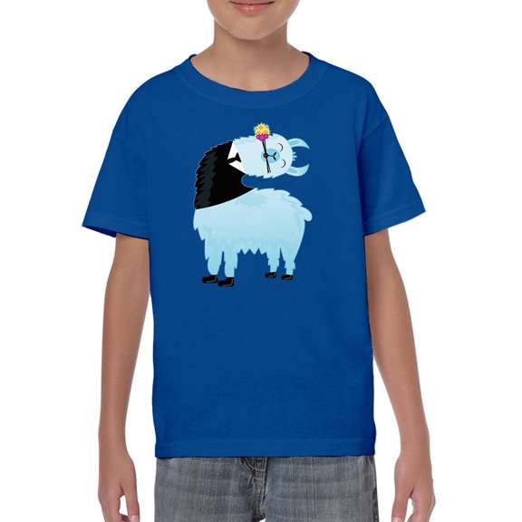 Lama In Fancy Tuxedo T-Shirt Juniors -Image by Shutterstock,  Medium