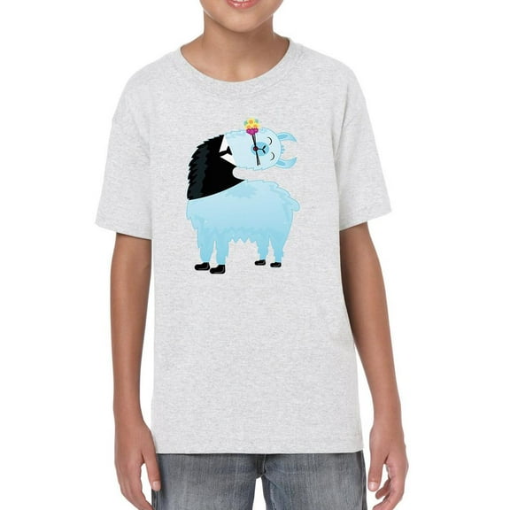 Lama In Fancy Tuxedo T-Shirt Juniors -Image by Shutterstock,  Small