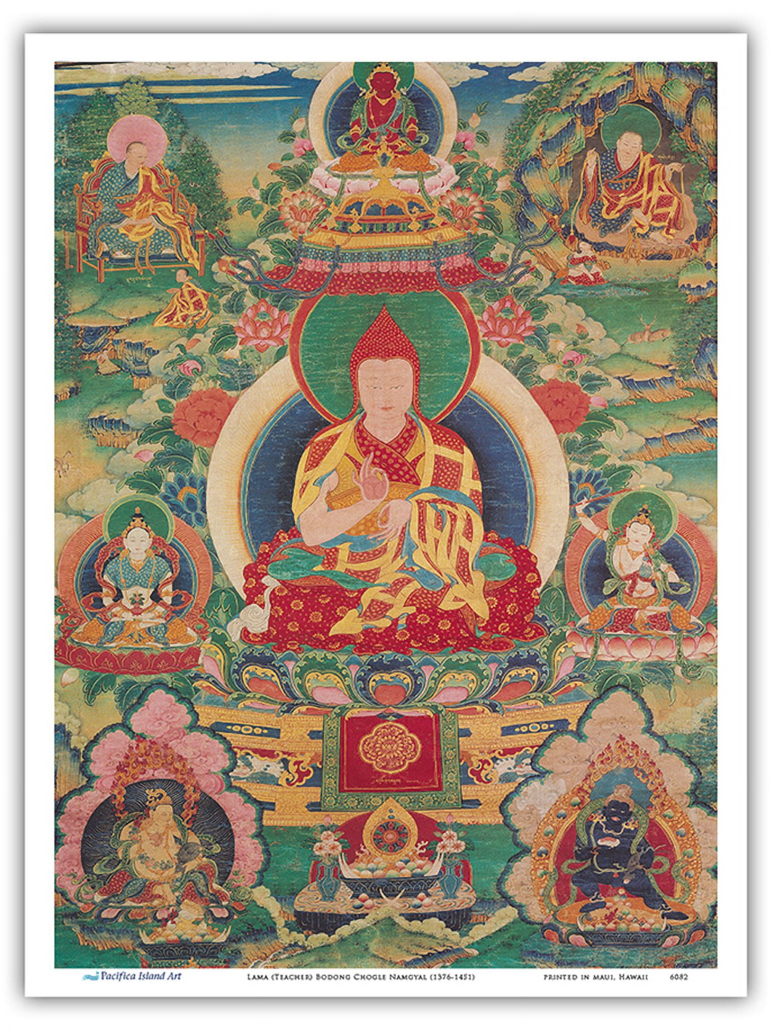 Chogle Lama (Teacher) Bodong Chogle Namgyal (1376-1451) - Vintage Tibetan ...