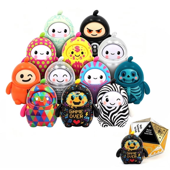 LamaTama Mystical Pocket Oracle Figurine Blind Box, Cute Pocket Desktop Ornament for Answer Yes Or No Questions, Collectable Fortune Teller, Serires 2th