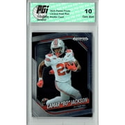 Collectible Lamar Bo Jackson Rookie Card 2025 Prizm #168 PGI 10 Gem Mint Trading Card Ohio State Buckeyes Football