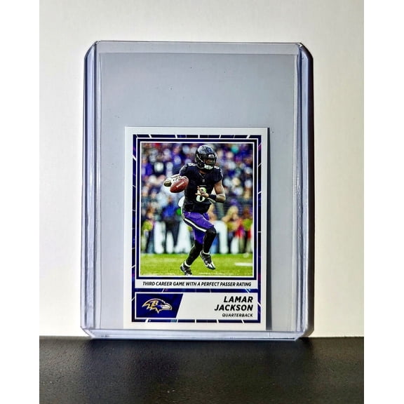 Lamar Jackson 2024 Panini NFL Sticker #27 Baltimore Ravens
