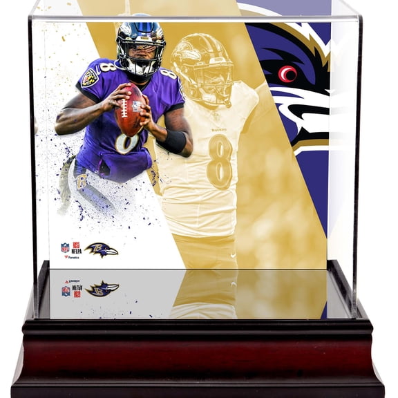 Lamar Jackson Baltimore Ravens Deluxe Mini Helmet Case
