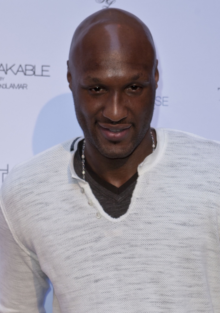 Lamar Odom In Attendance For Unbreakable Fragrance Launch Canvas Art -  (16 x 20)