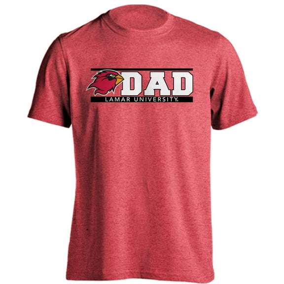 Lamar University Cardinals Dad Proud Parent Short Sleeve T-Shirt