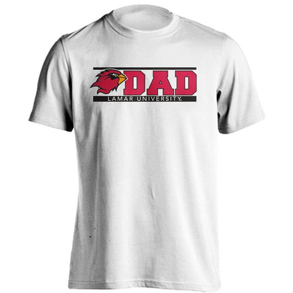 Lamar University Cardinals Dad Proud Parent Short Sleeve T-Shirt