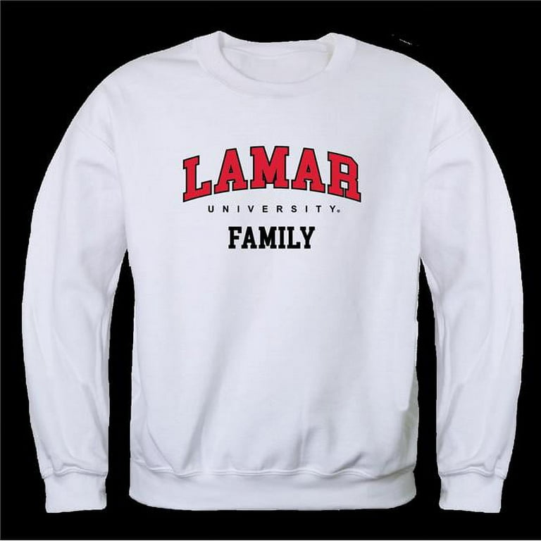Lamar University Cardinals Family Crewneck Sweatshirt White Extra Large