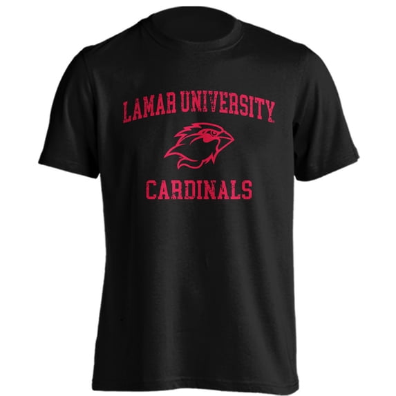 Lamar University Cardinals LU Distressed Retro Short Sleeve T-Shirt