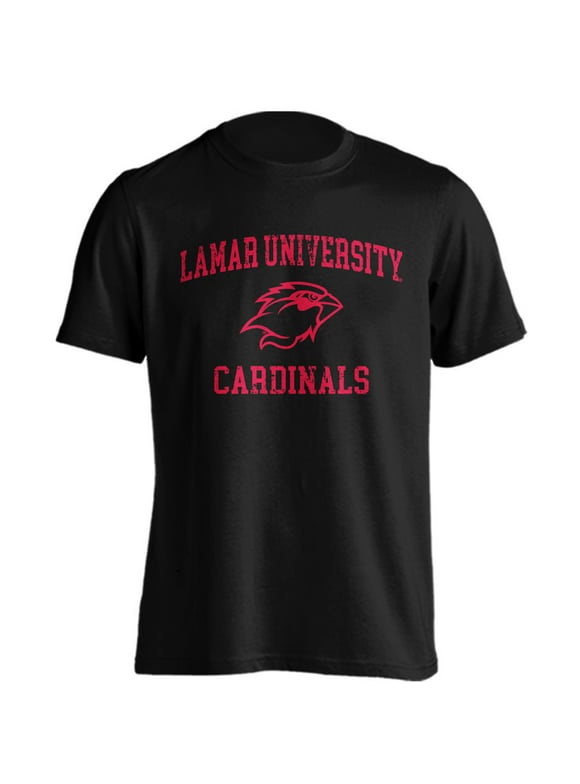 Lamar University Cardinals LU Distressed Retro Short Sleeve T-Shirt