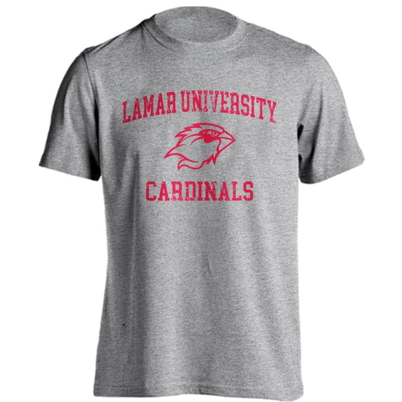 Lamar University Cardinals LU Distressed Retro Short Sleeve T-Shirt