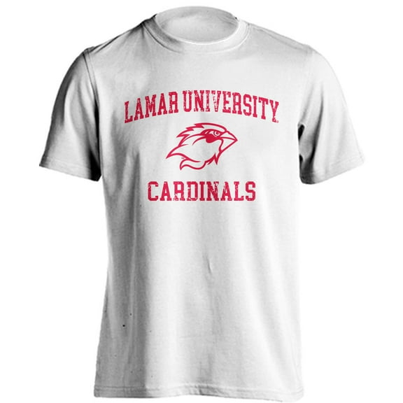 Lamar University Cardinals LU Distressed Retro Short Sleeve T-Shirt
