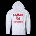 thumbnail image 1 of Lamar University Cardinals Seal Hoodie, White - Small, 1 of 1