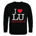 thumbnail image 1 of Lamar University I Love Crewneck T-Shirt, Black - Extra Large, 1 of 1