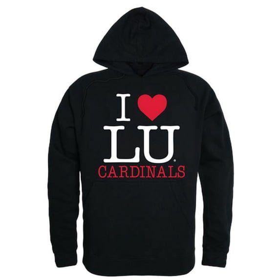 Lamar University I Love Hoodie, Black - 2XL