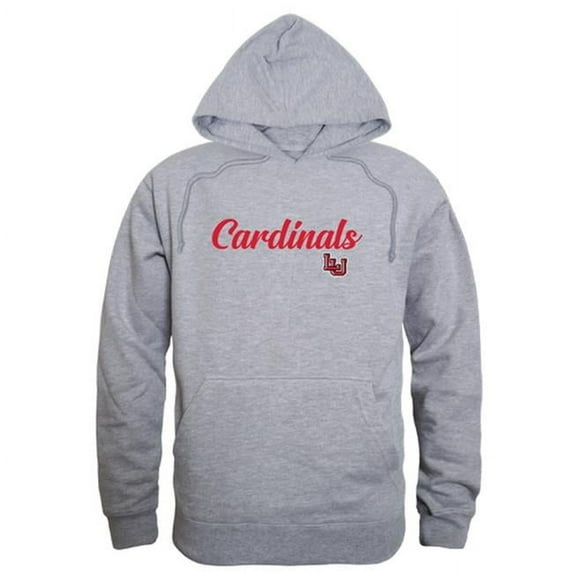 Lamar University Script Hoodie, Heather Grey - Medium