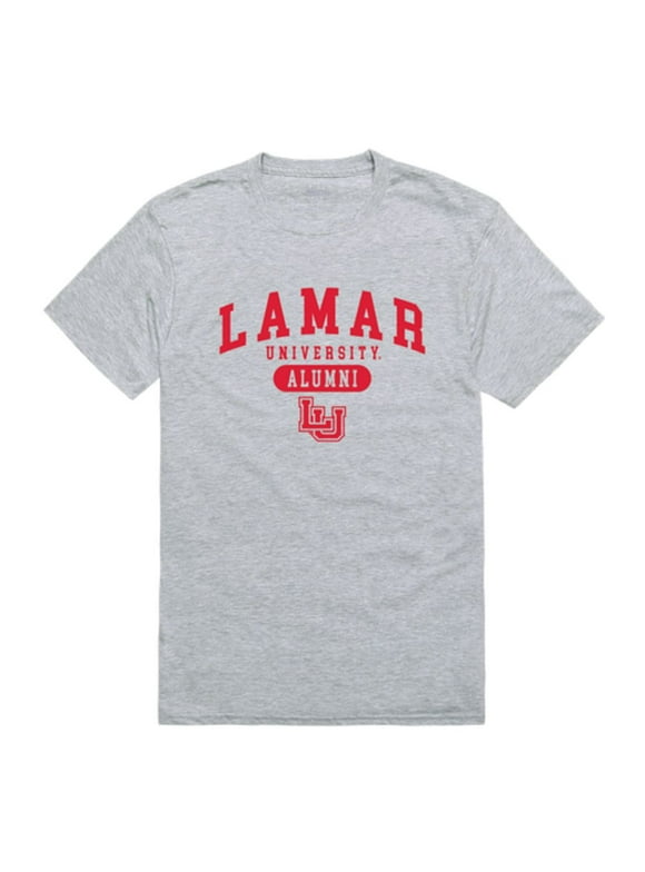 Lamar University s Alumni Tee T-Shirt Heather Grey Small