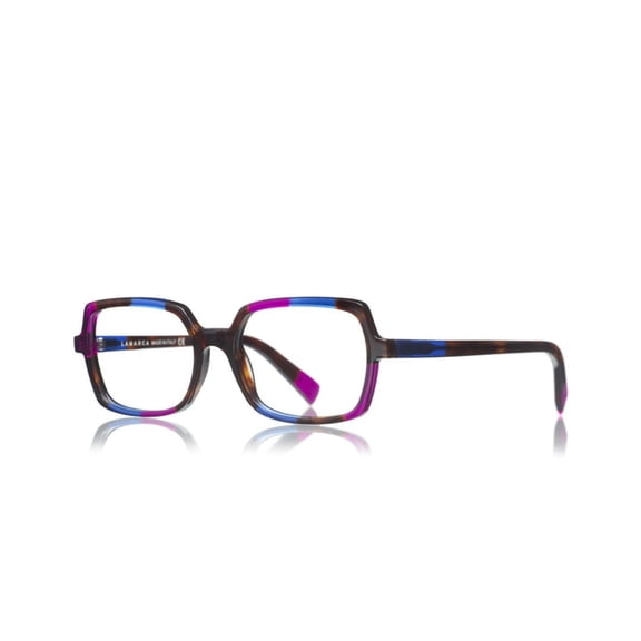 Lamarca Men's Mosaico 175 Square Mosaic Frame Eyeglasses With Vibrant Accents Multicolor