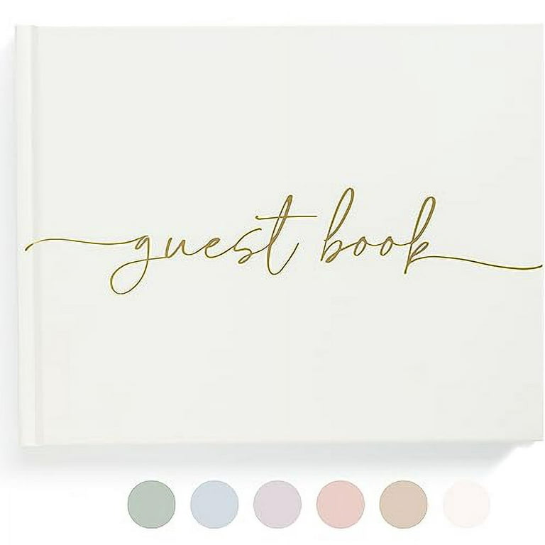 Lamare Wedding Guest Book - Elegant Guest Book Weddings Reception, Baby Shower, Polaroid Guest Book for Wedding and Special Events - 100 Blank Pages