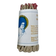 Lamatar1 Collection Hand-Rolled Tibetan Nag Champa Rope Incense   3.5  / 35-40 Ropes Bundle   Natural Himalayan Herbs & Resins, Lokta Paper Wrap   Made in Nepal