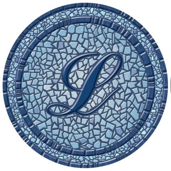 Lamatek  29 in. dia. Monogram Mosaic Poolsaic Mat- L