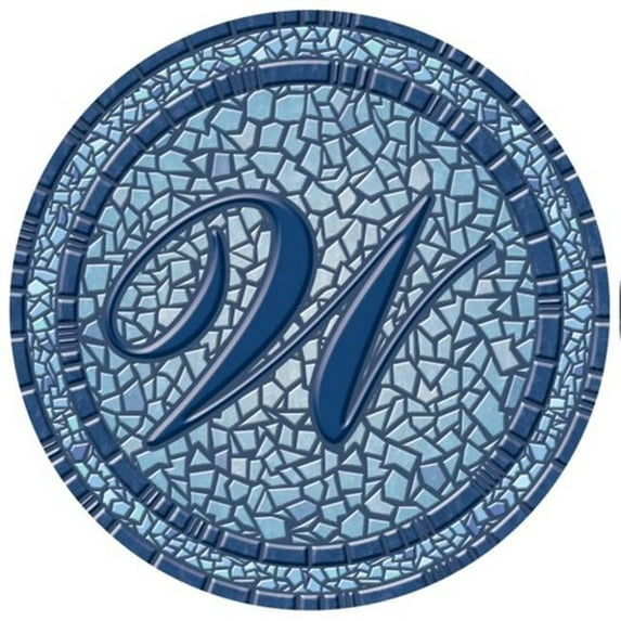 Lamatek 59 in. dia. Monogram Mosaic Poolsaic Mat- W