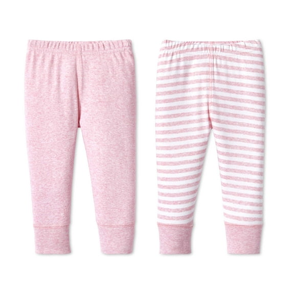 Lamaze Baby Girls Organic Cotton Pants, 2-Pack