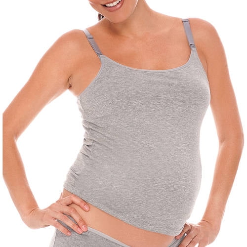 Lamaze Maternity & Nursing Cotton Spandex Snap Down Camisole , Sizes S-XL 