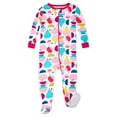 thumbnail image 1 of Lamaze Organic Baby Girls' Stretchie One Piece Sleepwear,Zipper,Multi-fruit, 5T, 1 of 4
