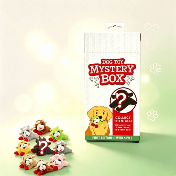 Lamb Chop Mystery Box Dog Interactive Plush Toy,Multicolor