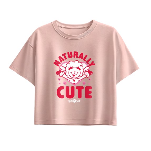 Lamb Chop - Naturally Cute Short Sleeve Boxy Graphic T-Shirt