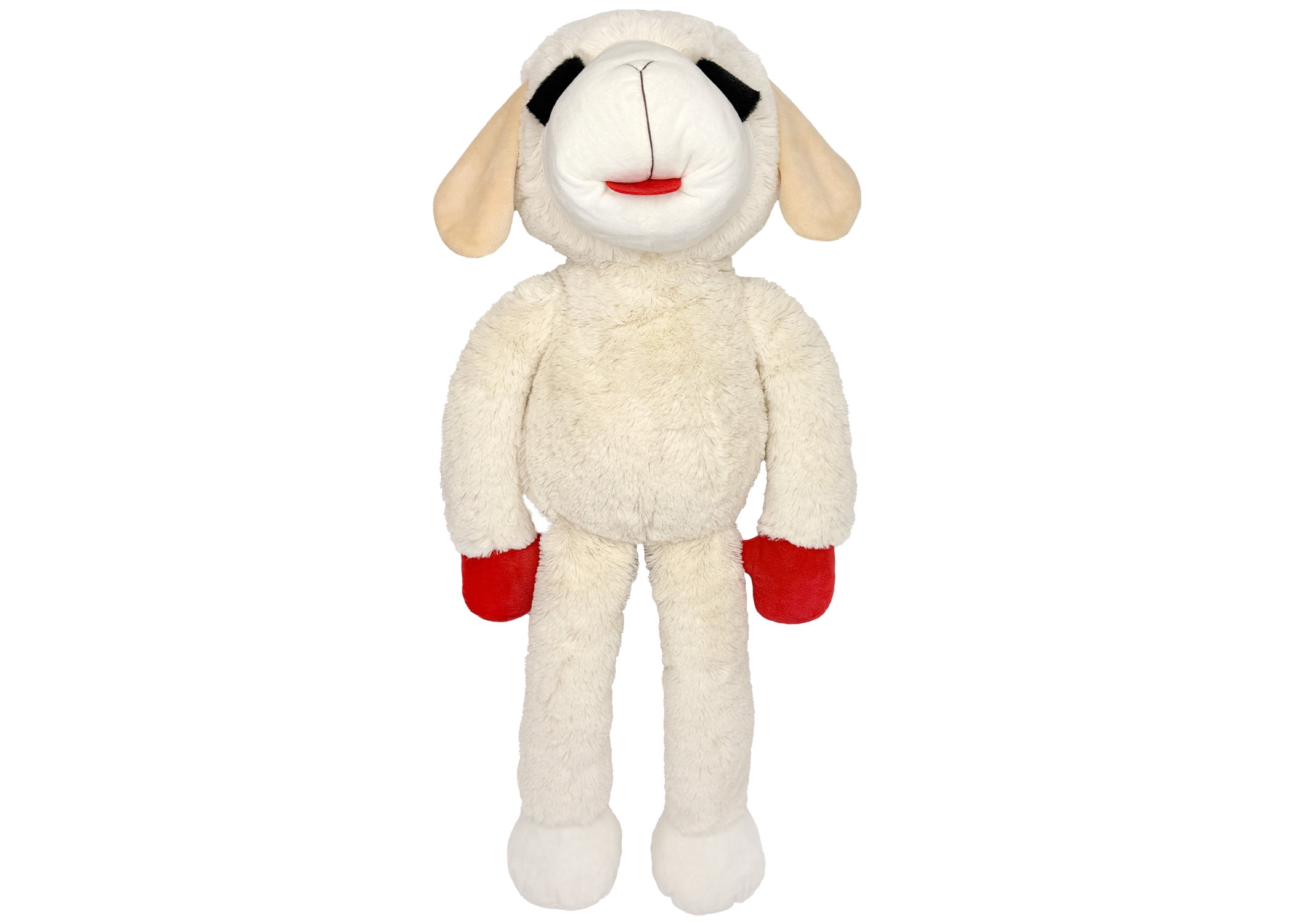 Lamb Shape Dog Toy Soft Plush Chew Toy for Puppy Small Dogs Squeaky Play Pet