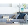 thumbnail image 1 of Moe's Large Lamb Fur Throw Pillow in Teal, 1 of 3