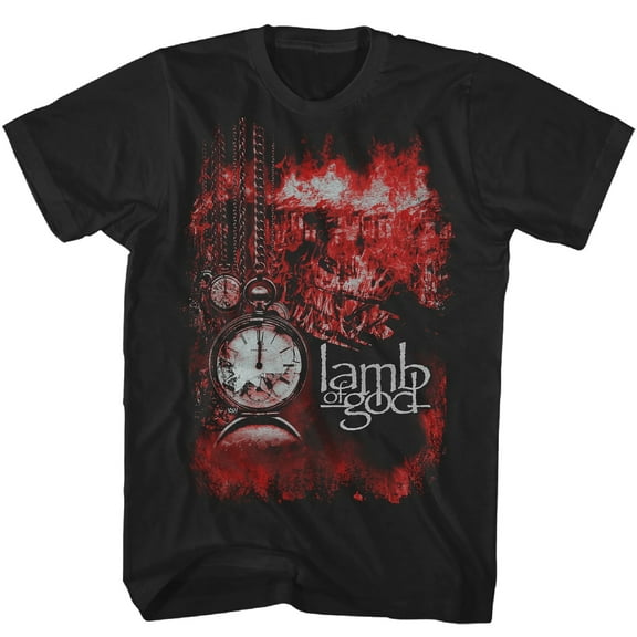 Lamb Of God Men's Self Titled Album Cover T-Shirt Black XX-Large | Officially Licensed Merchandise