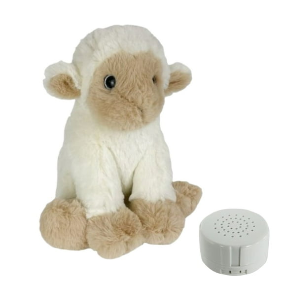 Plush Gear Lamb 8" Stuffed Animal with Voice Recorder  Soft Plush Toy Gift for Kids