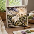 thumbnail image 1 of Lamb Punch Needle Art Kit With Wooden Frame, Sheep Yarn Embroidery Set for Adults and Beginners, Religious Handmade Wall Decor, 7.87 x 7.87 Inch, 1 of 7