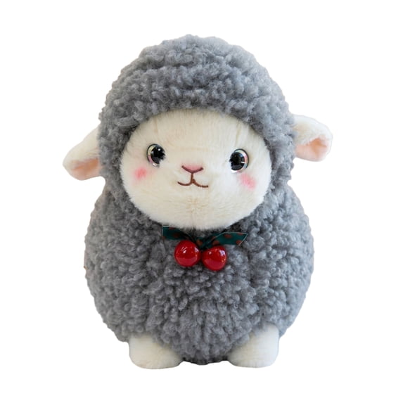 Lamb Stuffed Animal Colorful Stuffed Animal Gray Sheep Stuffed Animal 10 Inch Plush Gift for Toddlers All Ages